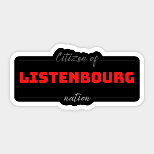 Listenbourg Sticker